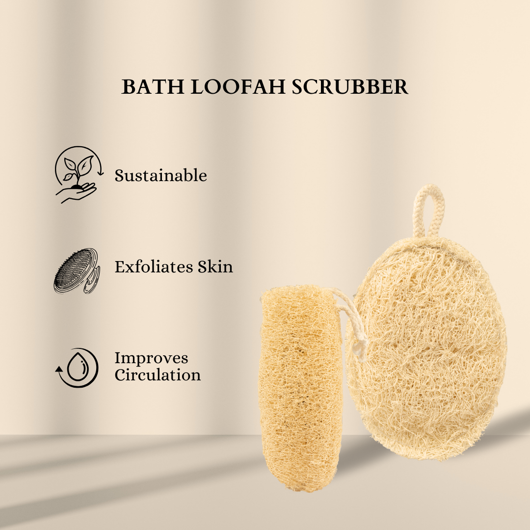 Natural Loofah | Straight & Round Eco Friendly Loofah | Bottle Gourd Exfoliating Loofa Sun Dried