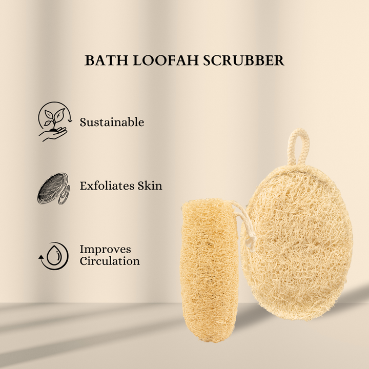 Natural Loofah | Straight & Round Eco Friendly Loofah | Bottle Gourd Exfoliating Loofa Sun Dried