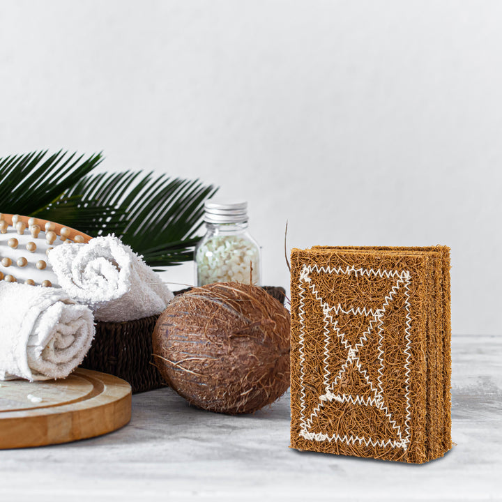 Coconut Coir Cleaning Scrub Pad | Pack of 4 & 8 | Scratch-free | Eco-Friendly | Plastic Free Scrubber