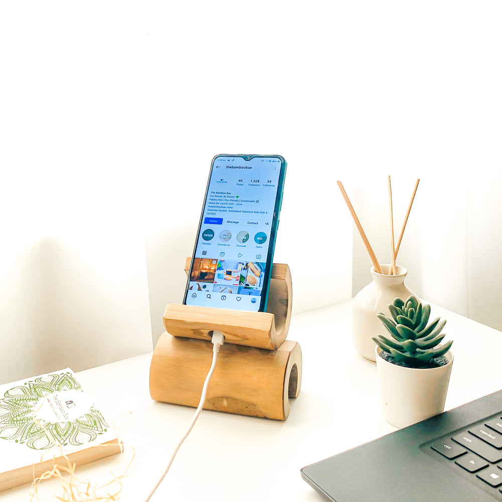 Bamboo Mobile Holder
