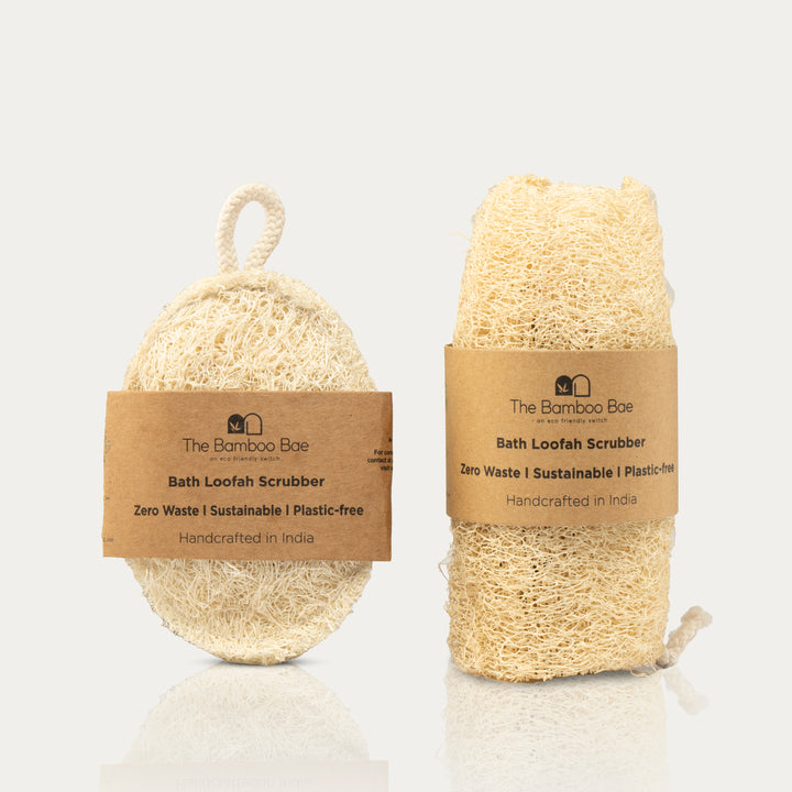 Natural Loofah | Straight & Round Eco Friendly Loofah | Bottle Gourd Exfoliating Loofa Sun Dried