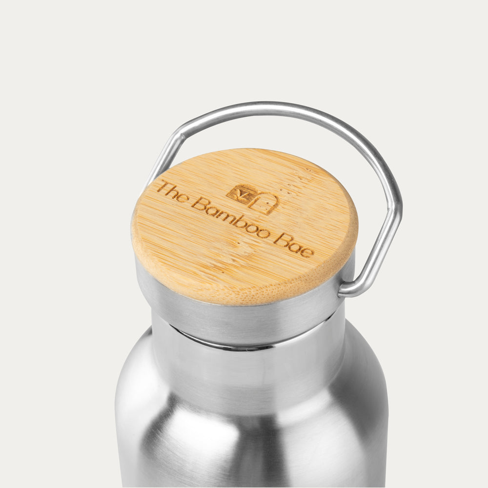 Bamboo Lid Thermos Bottle