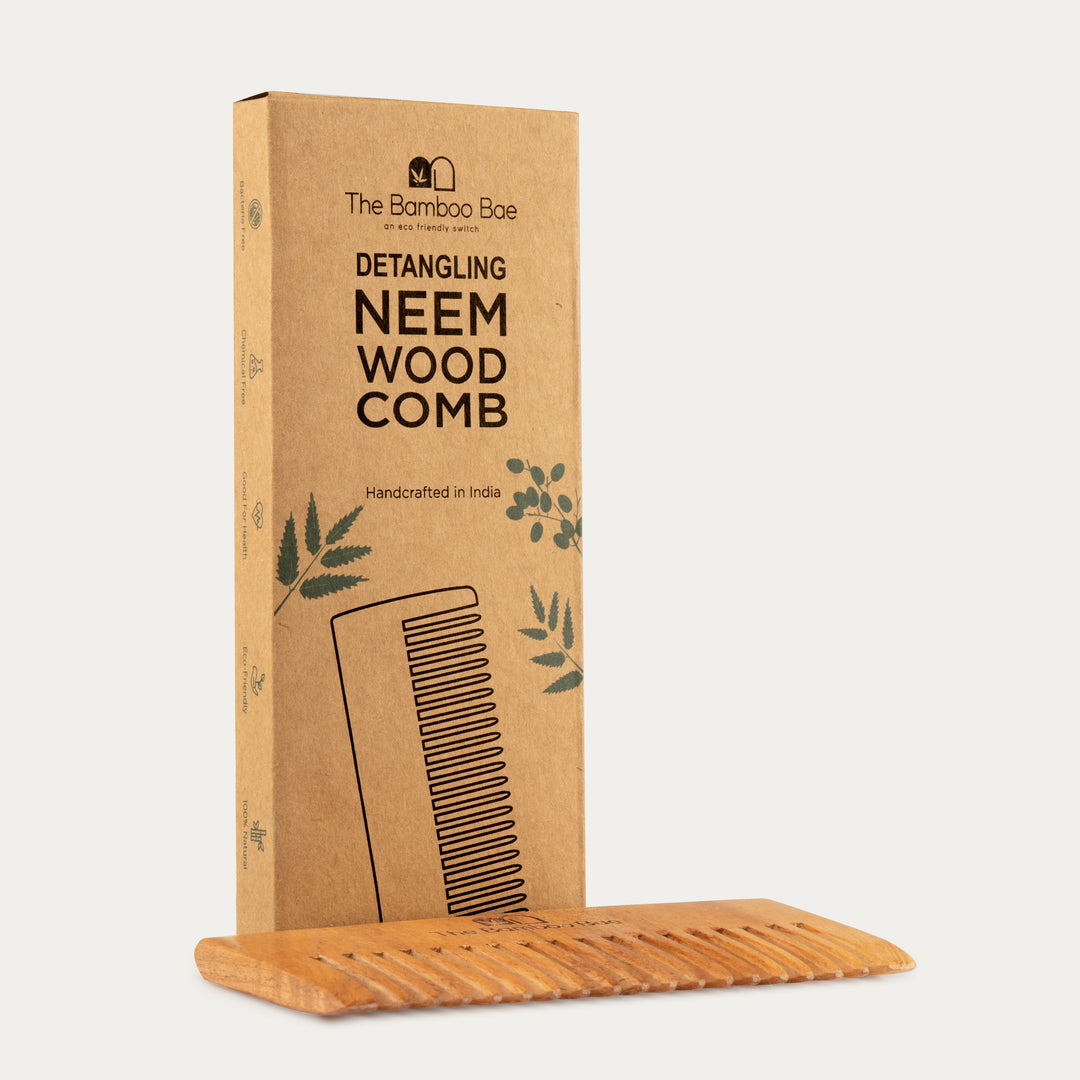Detangling Neem Comb | Handmade Shampoo Comb | Neem Wood & Handcrafted