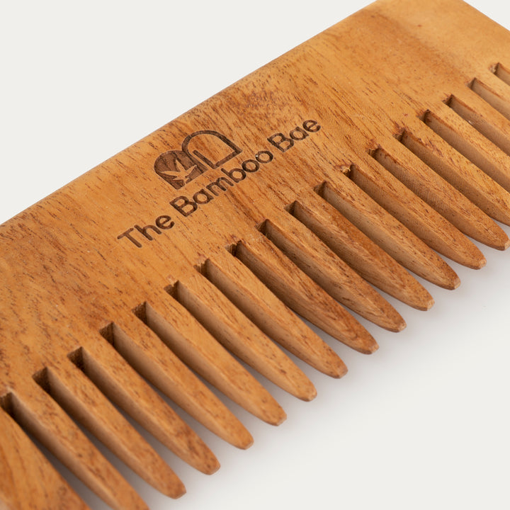 Detangling Neem Comb | Handmade Shampoo Comb | Neem Wood & Handcrafted
